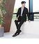 【WEB限定 WARDROBE SMART】LANATEC セットアップ/背抜きジャケット＆イージーパンツ