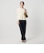 【WEB限定 Wardrobe DAILY MINIMAL】ペプラム2WAY リブニットプルオーバー ウォッシャブル