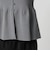 【WEB限定 Wardrobe DAILY MINIMAL】ペプラム2WAY リブニットプルオーバー ウォッシャブル
