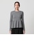 【WEB限定 Wardrobe DAILY MINIMAL】ペプラム2WAY リブニットプルオーバー ウォッシャブル