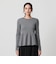 【WEB限定 Wardrobe DAILY MINIMAL】ペプラム2WAY リブニットプルオーバー ウォッシャブル