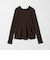 【WEB限定 Wardrobe DAILY MINIMAL】ペプラム2WAY リブニットプルオーバー ウォッシャブル