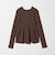 【WEB限定 Wardrobe DAILY MINIMAL】ペプラム2WAY リブニットプルオーバー ウォッシャブル