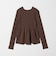 【WEB限定 Wardrobe DAILY MINIMAL】ペプラム2WAY リブニットプルオーバー ウォッシャブル