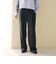 リネンライク ワイドストレートパンツ ウォッシャブル