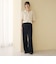 【WEB限定 Wardrobe DAILY MINIMAL】ダブルクロス ラップパンツ ウォッシャブル