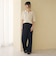 【WEB限定 Wardrobe DAILY MINIMAL】ダブルクロス ラップパンツ ウォッシャブル