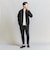 【WEB限定 WARDROBE SMART】ダブルニット ジップブルゾン/セットアップ対応【抗菌・防臭】