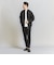 【WEB限定 WARDROBE SMART】ダブルニット ジップブルゾン/セットアップ対応【抗菌・防臭】