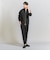【WEB限定 WARDROBE SMART】ダブルニット ジップブルゾン/セットアップ対応【抗菌・防臭】