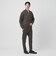 【WEB限定 WARDROBE SMART】ダブルニット ジップブルゾン/セットアップ対応【抗菌・防臭】