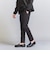【WEB限定 WARDROBE SMART】ダブルニット ノープリーツ スラックス パンツ/セットアップ対応 【抗菌・防臭】