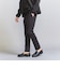 【WEB限定 WARDROBE SMART】ダブルニット ノープリーツ スラックス パンツ/セットアップ対応 【抗菌・防臭】