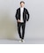 【WEB限定 WARDROBE SMART】ダブルニット ノープリーツ スラックス パンツ/セットアップ対応 【抗菌・防臭】