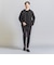 【WEB限定 WARDROBE SMART】ダブルニット ノープリーツ スラックス パンツ/セットアップ対応 【抗菌・防臭】