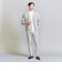 【WEB限定 WARDROBE SMART】ダブルニット ノープリーツ スラックス パンツ/セットアップ対応 【抗菌・防臭】