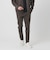 【WEB限定 WARDROBE SMART】ダブルニット ノープリーツ スラックス パンツ/セットアップ対応 【抗菌・防臭】