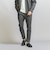 【WEB限定 WARDROBE SMART】ダブルニット ノープリーツ スラックス パンツ/セットアップ対応 【抗菌・防臭】