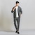 【WEB限定 WARDROBE SMART】ダブルニット ノープリーツ スラックス パンツ/セットアップ対応 【抗菌・防臭】