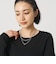 メタルトップ ミックスチェーン 3連 ネックレス