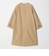 【WEB限定】コットンナイロン ツイルノーカラーコート