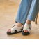 ビッグバックル クロスストラップ サンダル