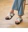 ビッグバックル クロスストラップ サンダル