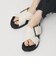 ビッグバックル クロスストラップ サンダル
