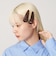 ＜heyep＞レザーライク ヘアクリップ/2P