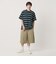 ＜NICE WEATHER＞ボーダーショートスリーブ Tシャツ