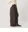 毛ポリエステルブレンド ワイドタックパンツ 防シワ ウォッシャブル