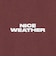 ＜NICE WEATHER＞ロゴ ロングスリーブ Tシャツ