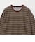 ベロアボーダー ロングスリーブ Tシャツ