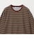 ベロアボーダー ロングスリーブ Tシャツ