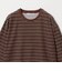 ベロアボーダー ロングスリーブ Tシャツ