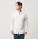 【WEB限定 WARDROBE SMART】コットン バンドカラー スキッパー シャツ