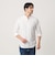 【WEB限定 WARDROBE SMART】コットン バンドカラー スキッパー シャツ