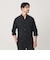 【WEB限定 WARDROBE SMART】コットン バンドカラー スキッパー シャツ