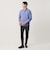 【WEB限定 WARDROBE SMART】コットン バンドカラー スキッパー シャツ
