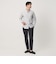 【WEB限定 WARDROBE SMART】コットン バンドカラー スキッパー シャツ