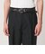 ウール リネン ワイド 2タック ストレート スラックス