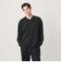 ウォッシュド ボーダー Vネック ロングスリーブ Tシャツ