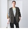 【WEB限定 Wardrobe DAILY MINIMAL】メランジ ダブルノーカラージャケット ウォッシャブル
