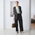 【WEB限定 Wardrobe DAILY MINIMAL】メランジ ダブルノーカラージャケット ウォッシャブル