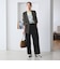 【WEB限定 Wardrobe DAILY MINIMAL】メランジ ダブルノーカラージャケット ウォッシャブル