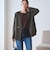 【WEB限定 Wardrobe DAILY MINIMAL】メランジ ダブルノーカラージャケット ウォッシャブル