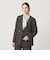【WEB限定 Wardrobe DAILY MINIMAL】メランジ ダブルノーカラージャケット ウォッシャブル