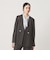 【WEB限定 Wardrobe DAILY MINIMAL】メランジ ダブルノーカラージャケット ウォッシャブル