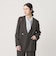 【WEB限定 Wardrobe DAILY MINIMAL】メランジ ダブルノーカラージャケット ウォッシャブル