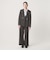 【WEB限定 Wardrobe DAILY MINIMAL】メランジ ダブルノーカラージャケット ウォッシャブル